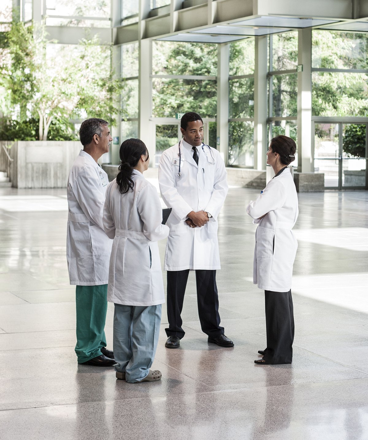 group of doctors collaborating about integrative medicine